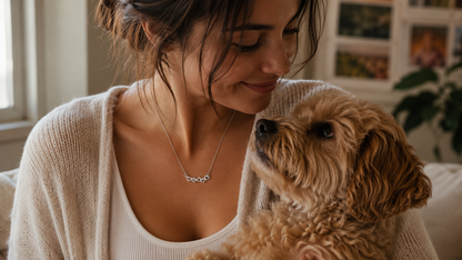 Reid Gifts for Dog Lovers Paw Print Necklace Pet Quotes Greeting Card