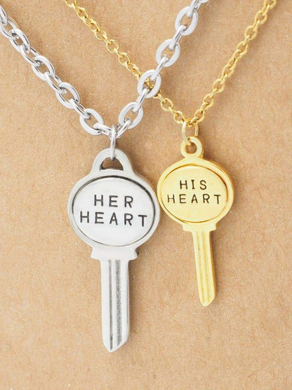 Desiree Matching Key Pendant Necklace Relationship Goals Gifts with Greeting Card