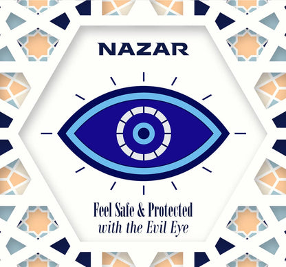 Zariah Evil Eye Necklace for Women Pendant Jewelry, Swarovski Crystals, Sterling Silver Chain, Charm, Anti-Tarnish, Gift Ready Packaging, 100% Handmade, USA Company, Samadhi