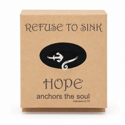 Consuela Anchor Ring, Inspirational Jewelry Rings for Women
