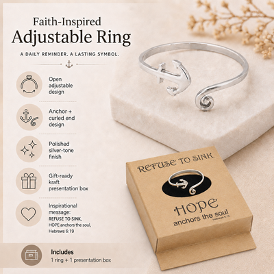Consuela Anchor Ring, Inspirational Jewelry Rings for Women