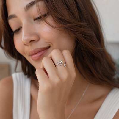 Consuela Anchor Ring, Inspirational Jewelry Rings for Women