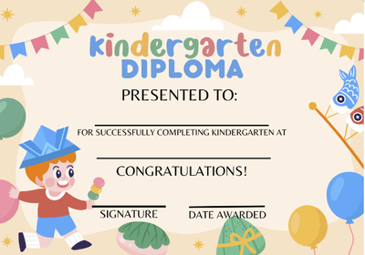 Free Printable Kindergarten Diplomas