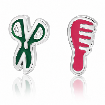Baila Scissor and Comb Earrings In A Glass Bottle, Inspirational Gifts for Women