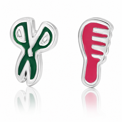 Baila Scissor and Comb Earrings In A Glass Bottle, Inspirational Gifts for Women