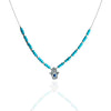 Amalyn Hamsa Necklace with Turquoise Pendant, Premium 925 Sterling Silver, Anti-Tarnish, Hypoallergenic, 16+2 inch Extender, Handmade Classic Design with Healing and Protective Qualities