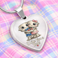 I Like You a Bot! Heart Necklace – Cute Robot Love Pendant for Valentine's Day, Young Love & Playful Moments