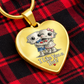 I Like You a Bot! Heart Necklace – Cute Robot Love Pendant for Valentine's Day, Young Love & Playful Moments