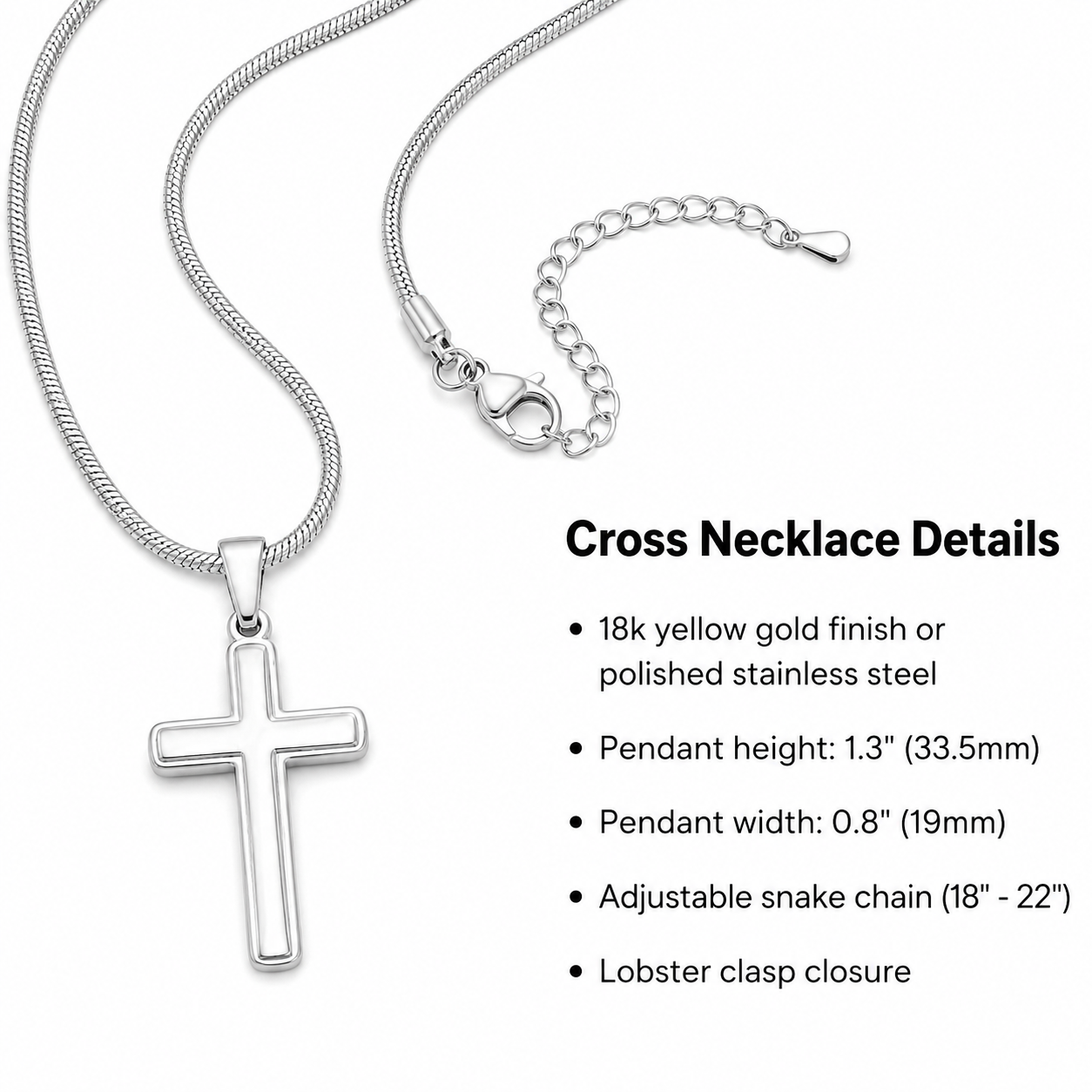Always Carry a Cross Necklace | Personalized Christian Gift for Strength, Faith & Encouragement