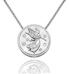 Joyfulle Uriel Guardian Angel Coin Pendant Necklace, Handmade Gifts for Women, Religious Jewelry with Prayer Greeting Card