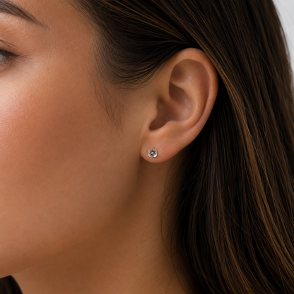 Milan Birthstone Necklaces Collection by Samahdee, Rings, Earrings: Handmade Flower Pendant with Colored Crystal - Gift for Mom, Daughter, BFF, Sister, Granddaughter, Niece
