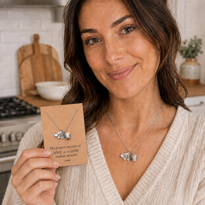 Laura Kitchen Charm Necklace, Inspirational Card, Gifts for Bakers