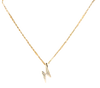 Bambi Power Lightning Pendant Necklace, Necklace for Women, Gold Tone