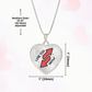 Luxury Heart Pendant Necklace – “Love You More” | Reverse Card Inspired Valentine Gift | Playful Romantic Jewelry