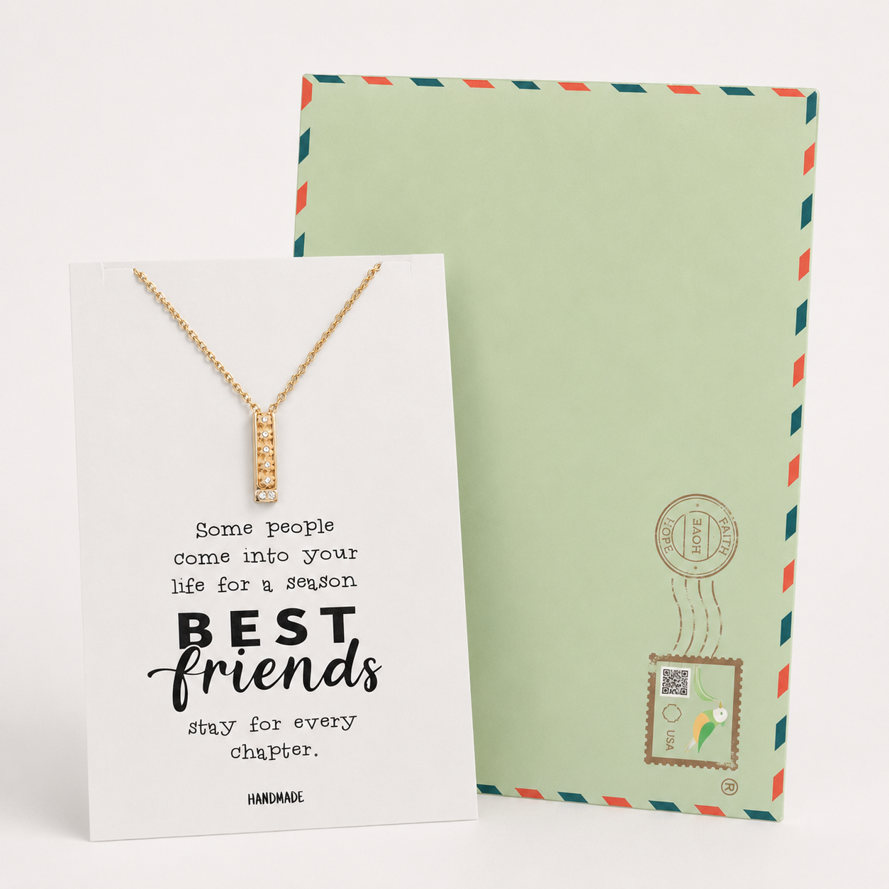Jolly Best Friend Forever - BFF Heritage Bar with Flowers Pendant Necklace for Best Friend & Sisters, Silver, Gold