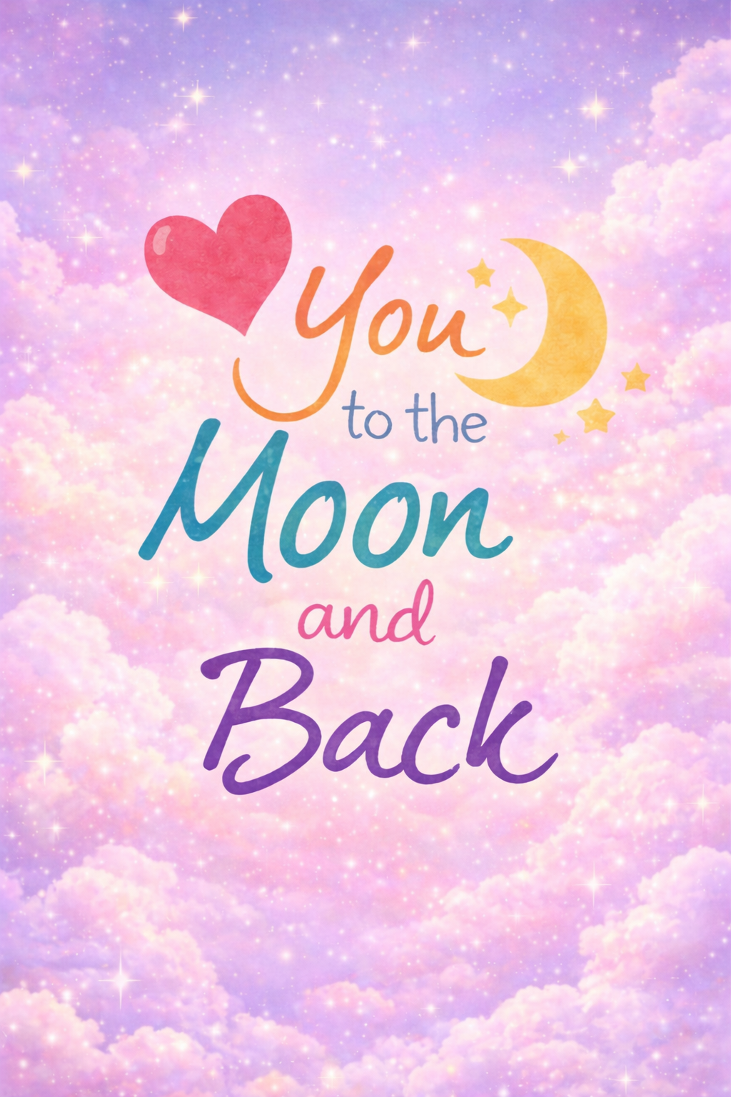 Love You to the Moon and Back Necklace – Moon & Heart Pendant Gift for Her, Romantic Anniversary Gift