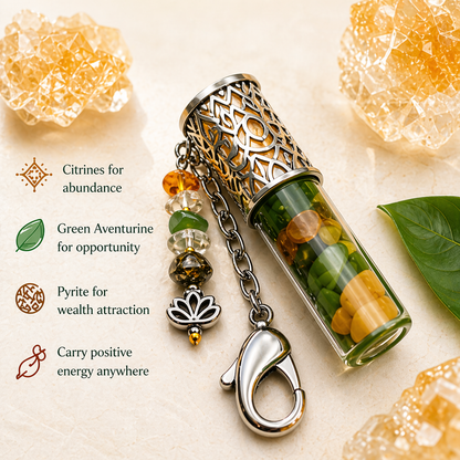 Scentual Stones Collection by Samahdee: Beaded Bracelets with Amethyst, Rose Quartz, Citrine & Organic Essential Oils for Tranquility, Love, and Prosperity - Aromatherapy Diffuser Jewelry for Men & Women