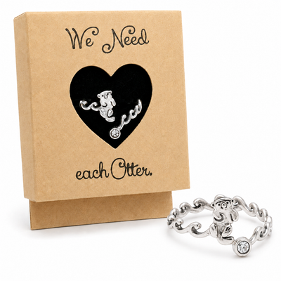 Kim Gifts for Best Friends, Friendship Rings for Women, Otter Ring