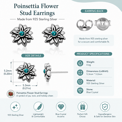 Milan Birthstone Necklaces Collection by Samahdee, Rings, Earrings: Handmade Flower Pendant with Colored Crystal - Gift for Mom, Daughter, BFF, Sister, Granddaughter, Niece