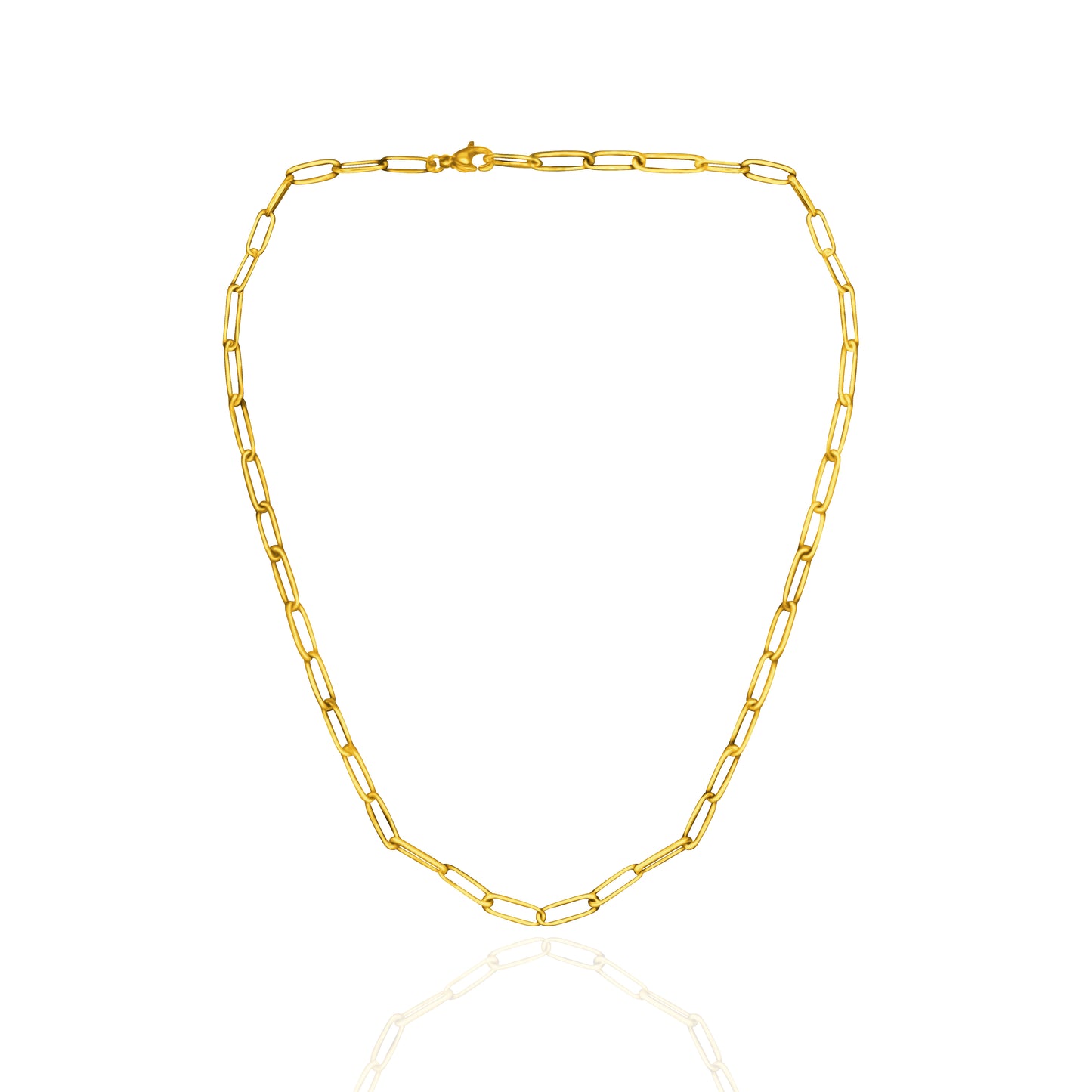 [PRE-ORDER] Birthstone Crystal Necklace by Pranwa, Paper Clip Chain – Monthly Gemstone Jewelry, Personalized Gift for Birthday, Zodiac, Healing Energy