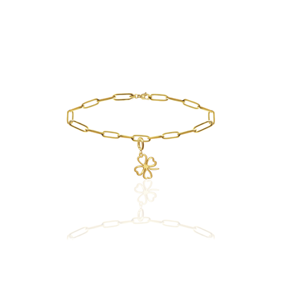 Clover Ever Lucky, Lucky Clover Charm, Paper Clip Chain, Rare Treasure, Gratitude, Mentor, Teacher Appreciation Gifts, Gold, Silver