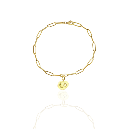 [PRE-ORDER] Elara Apple with "To Teach is to Touch the Future" Charm, Paper Clip Chain  – Legacy Apple, Teaching, Impact, Inspiration, Future, Generations, Teacher Appreciation Gifts - Gold, Silver🍎
