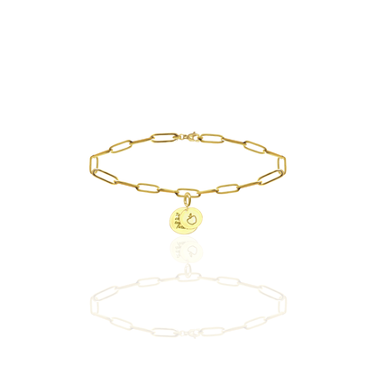 [PRE-ORDER] Elara Apple with "To Teach is to Touch the Future" Charm, Paper Clip Chain  – Legacy Apple, Teaching, Impact, Inspiration, Future, Generations, Teacher Appreciation Gifts - Gold, Silver🍎