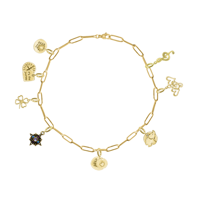 Elara Apple with "To Teach is to Touch the Future" Charm, Paper Clip Chain  – Legacy Apple, Teaching, Impact, Inspiration, Future, Generations, Teacher Appreciation Gifts - Gold, Silver🍎