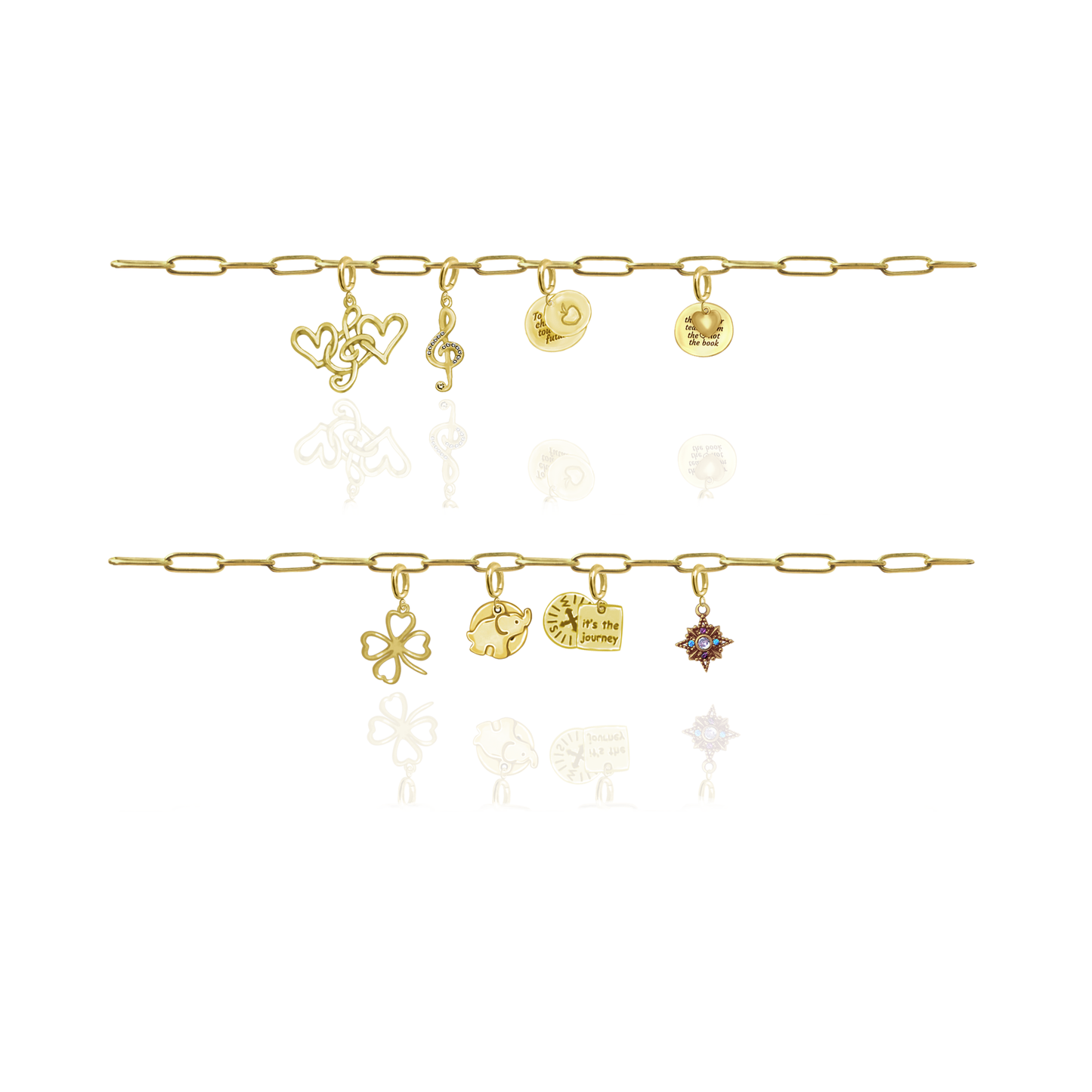 [PRE-ORDER] Elara Apple with "To Teach is to Touch the Future" Charm, Paper Clip Chain  – Legacy Apple, Teaching, Impact, Inspiration, Future, Generations, Teacher Appreciation Gifts - Gold, Silver🍎