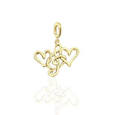 Lyric Harmony of the Heart, Paper Clip Chain, Hearts and Treble Clef Charm, Music, Passion, Creativity, Inspiration, Teacher Appreciation Gifts - Gold, Silver 🎶
