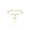 Lyric Harmony of the Heart, Paper Clip Chain, Hearts and Treble Clef Charm, Music, Passion, Creativity, Inspiration, Teacher Appreciation Gifts - Gold, Silver 🎶