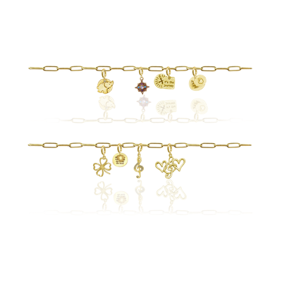 Aurora Guiding Light, Paper Clip Chain, North Star Charm, Inspiration, Mentor, Wisdom, Teacher Appreciation Gift - Gold, Silver