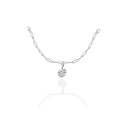 Nova Compass with "It’s the Journey" Charm, Paper Clip Chain  – Pathfinder, Journey, Discovery, Guidance, Teacher Appreciation Gifts, Learning Journey - Gold, Silver🌟