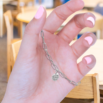 Nova Compass with "It’s the Journey" Charm, Paper Clip Chain  – Pathfinder, Journey, Discovery, Guidance, Teacher Appreciation Gifts, Learning Journey - Gold, Silver🌟