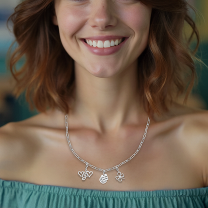 [PRE-ORDER] Nova Compass with "It’s the Journey" Charm, Paper Clip Chain  – Pathfinder, Journey, Discovery, Guidance, Teacher Appreciation Gifts, Learning Journey - Gold, Silver🌟