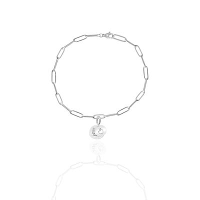 Elara Apple with "To Teach is to Touch the Future" Charm, Paper Clip Chain  – Legacy Apple, Teaching, Impact, Inspiration, Future, Generations, Teacher Appreciation Gifts - Gold, Silver🍎