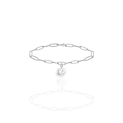 [PRE-ORDER] Elara Apple with "To Teach is to Touch the Future" Charm, Paper Clip Chain  – Legacy Apple, Teaching, Impact, Inspiration, Future, Generations, Teacher Appreciation Gifts - Gold, Silver🍎