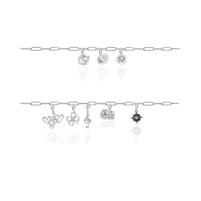 Elara Apple with "To Teach is to Touch the Future" Charm, Paper Clip Chain  – Legacy Apple, Teaching, Impact, Inspiration, Future, Generations, Teacher Appreciation Gifts - Gold, Silver🍎
