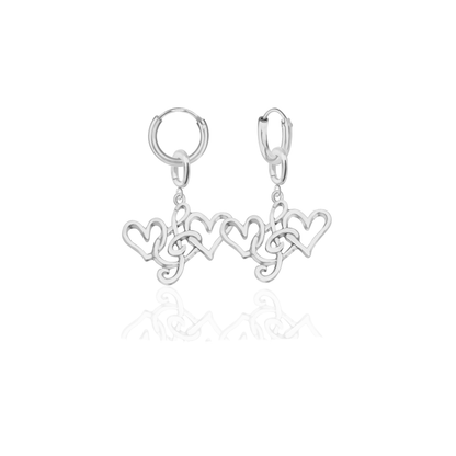 Lyric Harmony of the Heart, Paper Clip Chain, Hearts and Treble Clef Charm, Music, Passion, Creativity, Inspiration, Teacher Appreciation Gifts - Gold, Silver 🎶