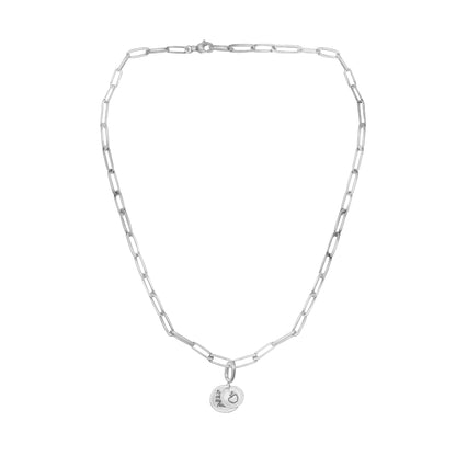 [PRE-ORDER] Elara Apple with "To Teach is to Touch the Future" Charm, Paper Clip Chain  – Legacy Apple, Teaching, Impact, Inspiration, Future, Generations, Teacher Appreciation Gifts - Gold, Silver🍎