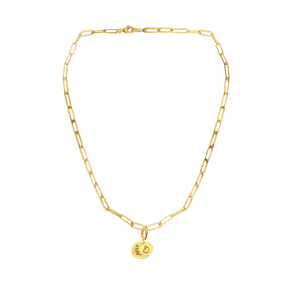 [PRE-ORDER] Elara Apple with "To Teach is to Touch the Future" Charm, Paper Clip Chain  – Legacy Apple, Teaching, Impact, Inspiration, Future, Generations, Teacher Appreciation Gifts - Gold, Silver🍎