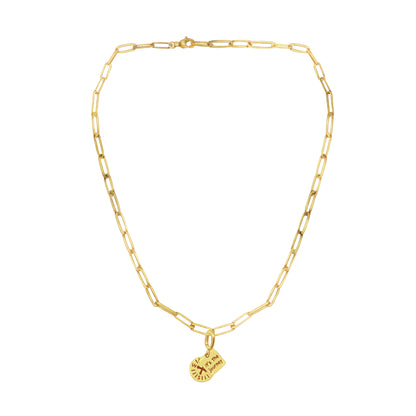 [PRE-ORDER] Nova Compass with "It’s the Journey" Charm, Paper Clip Chain  – Pathfinder, Journey, Discovery, Guidance, Teacher Appreciation Gifts, Learning Journey - Gold, Silver🌟