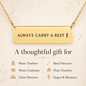 Always Carry a Rest Bar Necklace for Music Teachers & Musicians | Quinnlyn & Co.
