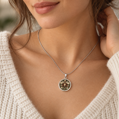Moonlit Witch Necklace | Art Nouveau Celestial Pendant