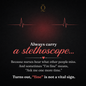 Black nurse message card reading Always carry a stethoscope with red ECG design