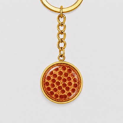 Always Carry Pizza Keychain – Personalized Pizza Photo Gift