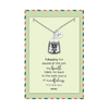 Aleah Buddha Bell Necklace Inspirational Quotes Jewelry Greeting Card