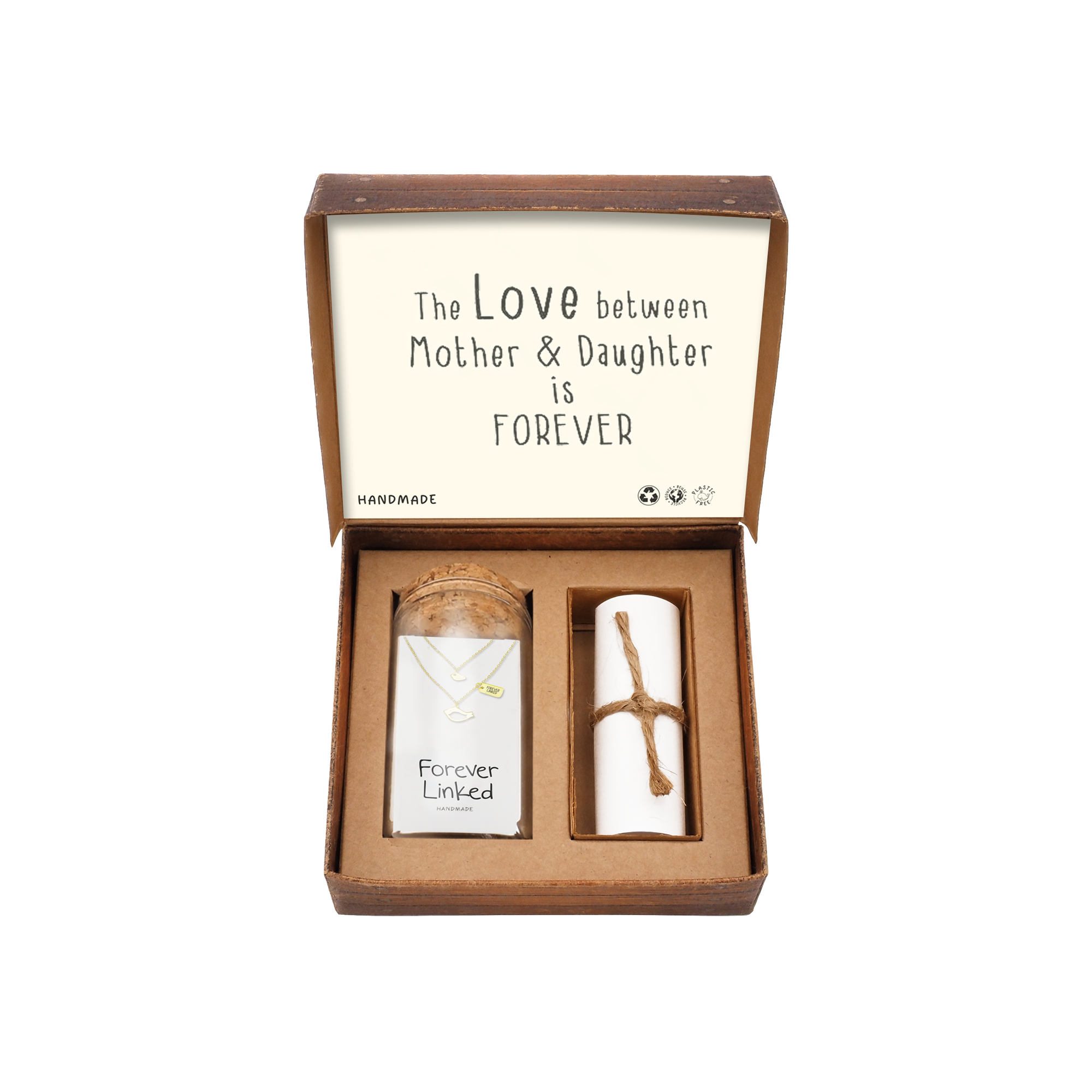 Arielle Mother Daughter Necklace with Bird Pendant, 2 Matching Necklaces
