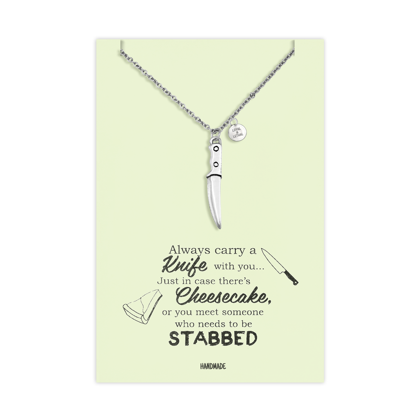 Maddox Best Friend Gifts Cooking Jewelry Knife Necklace Funny Birthday Cards