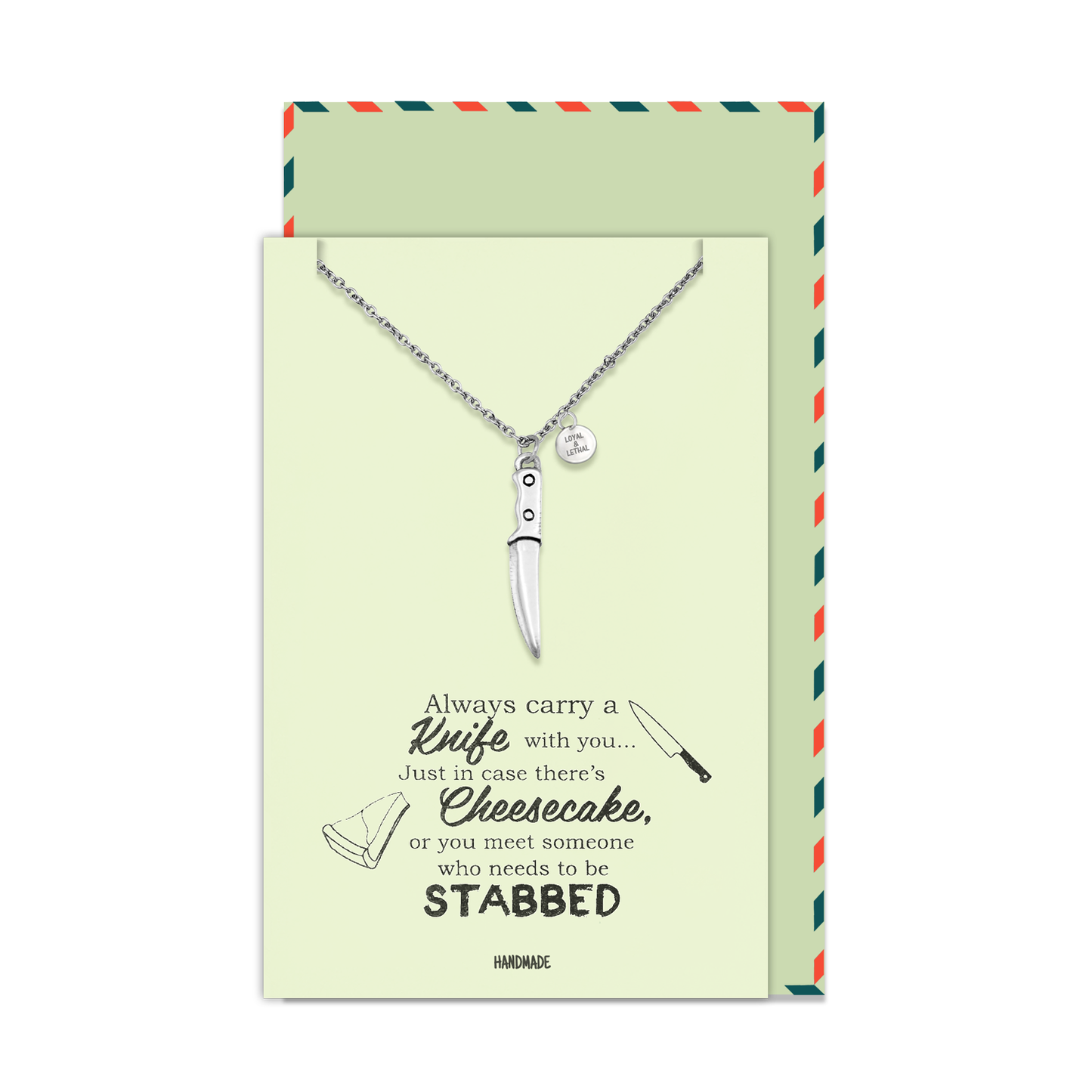 Maddox Best Friend Gifts Cooking Jewelry Knife Necklace Funny Birthday Cards